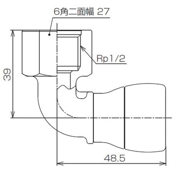 QSジョイントクリア メスエルボ(座なしエルボ) 前澤給装工業
