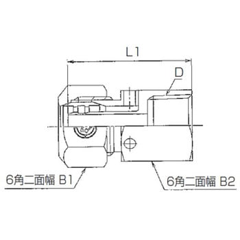 前澤給装ＫＰ継手 メスアダプター13x1/2メス ロングタイプ（18個セット