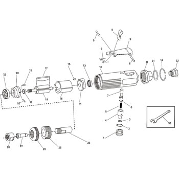 部品 チャックグラインダー MG-7206B 東空販売