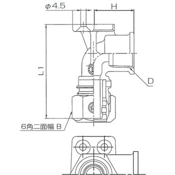 KP継手 座付エルボ 上型 前澤給装工業