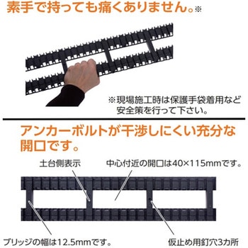 キソスペーサーロング換気タイプ 合板支持パーツ付(GSP) 吉川化成