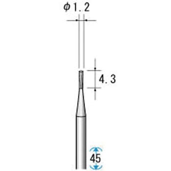 精密スチールカッター (軸径2．34mm) - NSK(ナカニシ)