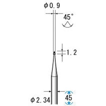精密スチールカッター (軸径2．34mm) - NSK(ナカニシ)