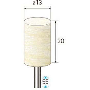 フェルトバフ ハードタイプ (軸径2．34mm・3mm・6mm) NSK(ナカニシ)