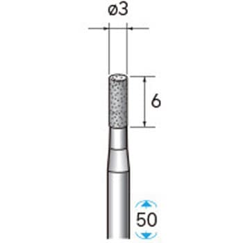 天然電着ダイヤモンドバー (軸径3mm) NSK(ナカニシ)