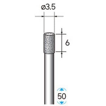 天然電着ダイヤモンドバー (軸径3mm) NSK(ナカニシ)