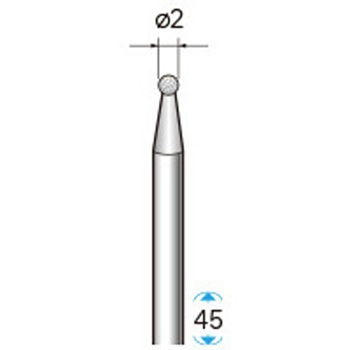 天然電着ダイヤモンドバー (軸径3mm) NSK(ナカニシ)