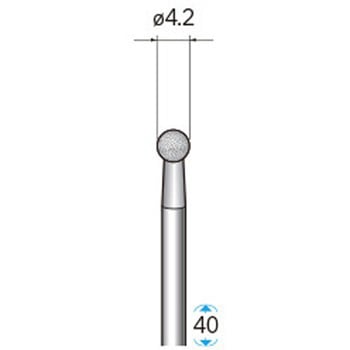 天然電着ダイヤモンドバー (軸径3mm) NSK(ナカニシ)