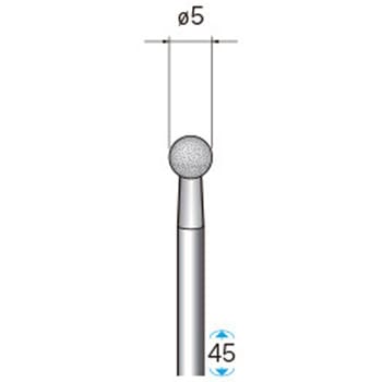 天然電着ダイヤモンドバー (軸径3mm) NSK(ナカニシ)