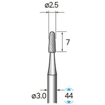 天然電着ダイヤモンドバー (軸径3mm) NSK(ナカニシ)