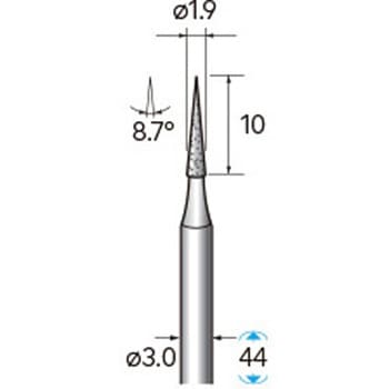 天然電着ダイヤモンドバー (軸径3mm) NSK(ナカニシ)