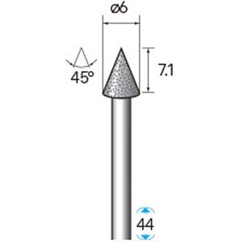 天然電着ダイヤモンドバー (軸径3mm) NSK(ナカニシ)