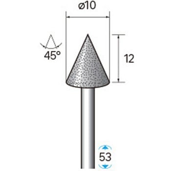 天然電着ダイヤモンドバー (軸径3mm) NSK(ナカニシ)