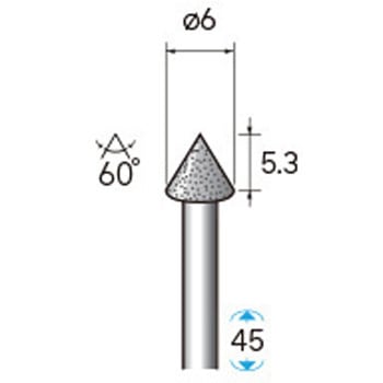 天然電着ダイヤモンドバー (軸径3mm) NSK(ナカニシ)
