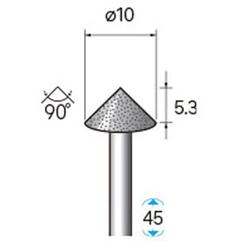 天然電着ダイヤモンドバー (軸径3mm) NSK(ナカニシ)