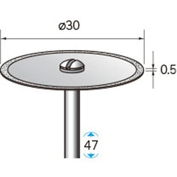 電着ダイヤモンドディスク (軸径2．34mm) - NSK(ナカニシ)