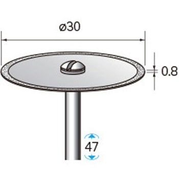 電着ダイヤモンドディスク (軸径2．34mm) - NSK(ナカニシ)