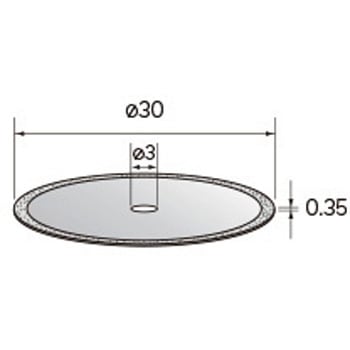 電着ダイヤモンドディスク (中心穴径3mm・6mm) - NSK(ナカニシ)