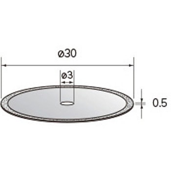 電着ダイヤモンドディスク (中心穴径3mm・6mm) - NSK(ナカニシ)