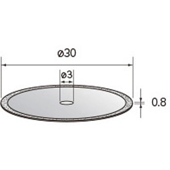 電着ダイヤモンドディスク (中心穴径3mm・6mm) - NSK(ナカニシ)