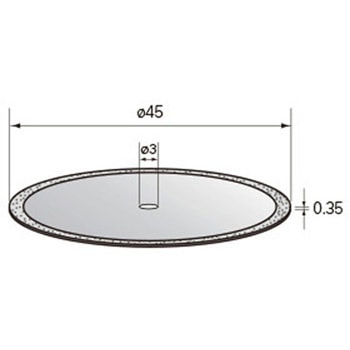 電着ダイヤモンドディスク (中心穴径3mm・6mm) NSK(ナカニシ)