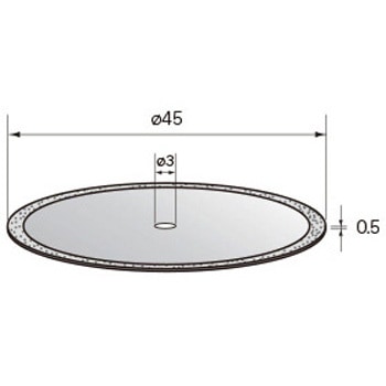 電着ダイヤモンドディスク (中心穴径3mm・6mm) NSK(ナカニシ)