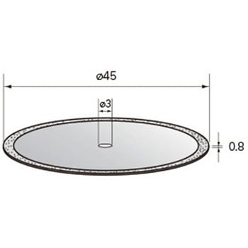 電着ダイヤモンドディスク (中心穴径3mm・6mm) NSK(ナカニシ)
