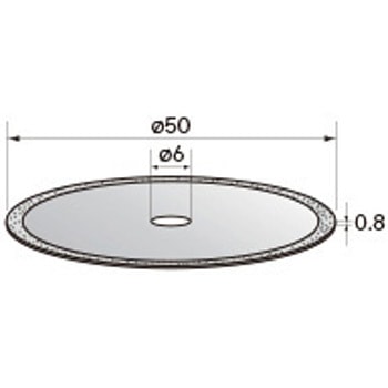 電着ダイヤモンドディスク (中心穴径3mm・6mm) NSK(ナカニシ)
