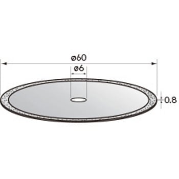電着ダイヤモンドディスク (中心穴径3mm・6mm) NSK(ナカニシ)