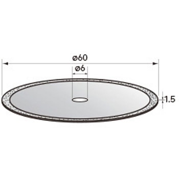 電着ダイヤモンドディスク (中心穴径3mm・6mm) NSK(ナカニシ)