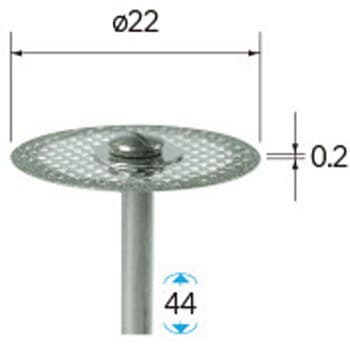 電着ダイヤモンドディスク (軸径3mm) NSK(ナカニシ)
