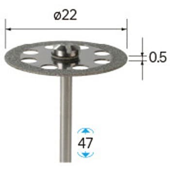 電着ダイヤモンドディスク (軸径3mm) NSK(ナカニシ)