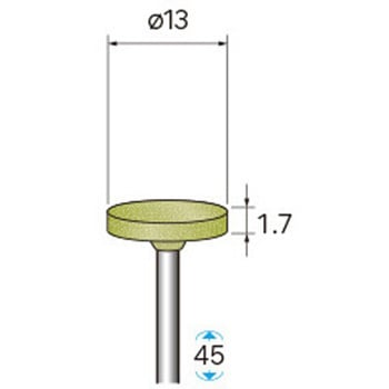 セラミックダイヤモンド砥石 (軸径2．34mm・3mm) - NSK(ナカニシ)