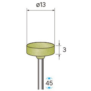 セラミックダイヤモンド砥石 (軸径2．34mm・3mm) - NSK(ナカニシ)
