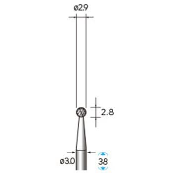 超硬カッターセレクト15 (軸径3mm) NSK(ナカニシ)