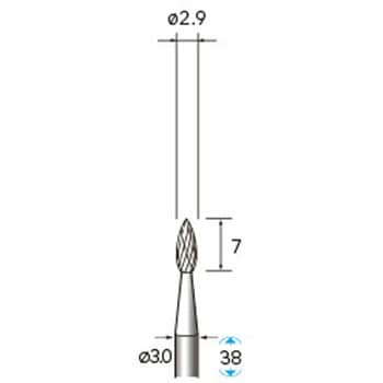 超硬カッターセレクト15 (軸径3mm) NSK(ナカニシ)