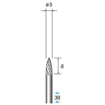 超硬カッターセレクト15 (軸径3mm) NSK(ナカニシ)