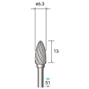 超硬カッターセレクト15 (軸径3mm) NSK(ナカニシ)