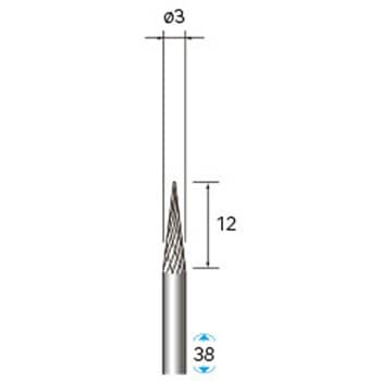 超硬カッターセレクト15 (軸径3mm) NSK(ナカニシ)