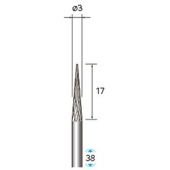 超硬カッターセレクト15 (軸径3mm) NSK(ナカニシ)