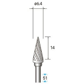 超硬カッターセレクト15 (軸径3mm) NSK(ナカニシ)