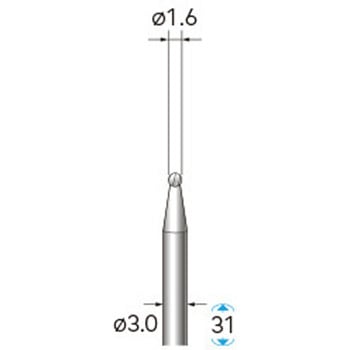 ハイスピード鋼カッター (軸径3mm) NSK(ナカニシ)