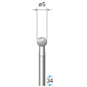 ハイスピード鋼カッター (軸径3mm) NSK(ナカニシ)