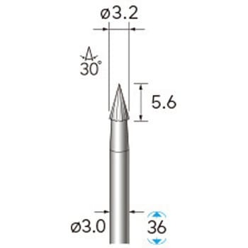 ハイスピード鋼カッター (軸径3mm) NSK(ナカニシ)