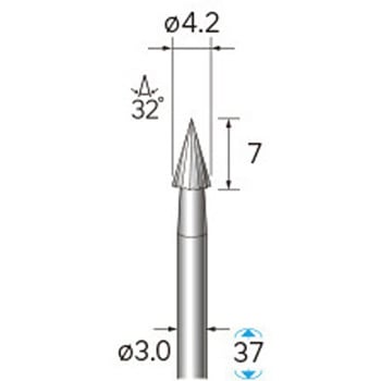 ハイスピード鋼カッター (軸径3mm) NSK(ナカニシ)