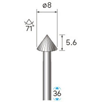 ハイスピード鋼カッター (軸径3mm) NSK(ナカニシ)