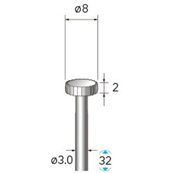 ハイスピード鋼カッター (軸径3mm) NSK(ナカニシ)