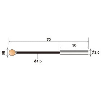 セラミック砥石弾性シャフト付 (軸径3mm) NSK(ナカニシ)