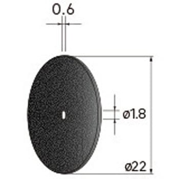 切断砥石ディスク (中心穴径1．8mm・3mm・6mm WA) - NSK(ナカニシ)