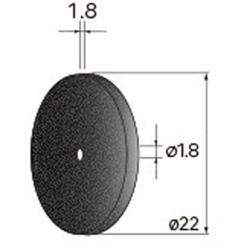 切断砥石ディスク (中心穴径1．8mm・3mm・6mm WA) - NSK(ナカニシ)